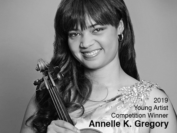 2019 Young Artist Competition Winner – Annelle Gregory