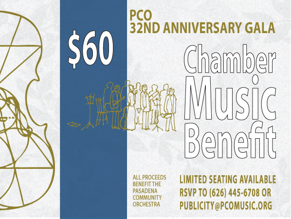 Pasadena Community Orchestra 4th Annual Fundraiser - $60