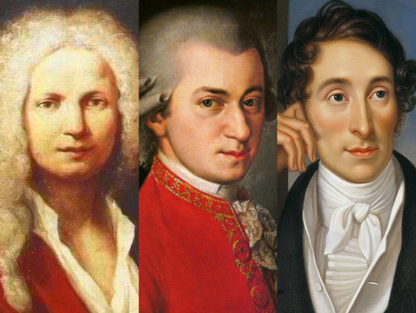 Vivaldi + Mozart + Weber