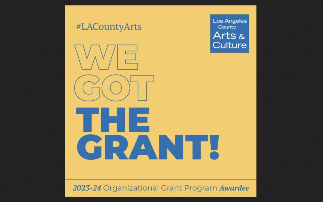 PCO awarded grant from LA County Arts & Culture